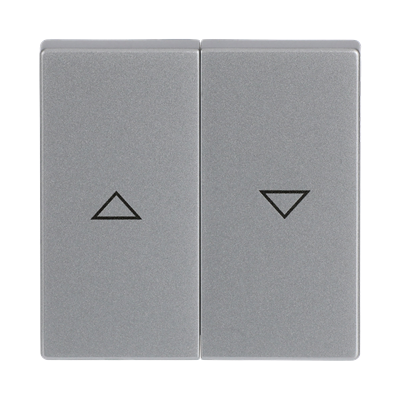 BUSCH-JAEGER 1785 JA-83 Wippe mit Aufdruck Symbol "Pfeile" für Jalousie, 2-fach Plattform 63 alusilber