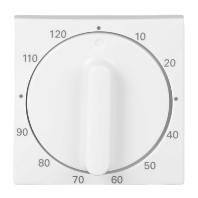 BUSCH-JAEGER 1771-914-103 Zentralscheibe mit Aufdruck 10 ... 120 Min für Zeitschaltuhr, Drehknopf Busch-balance® SI alpinweiß glänzend