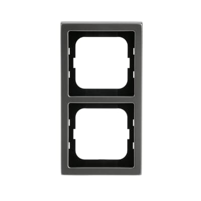 BUSCH-JAEGER 1722-866K Abdeckrahmen 2-fach edelstahl - pur edelstahl matt