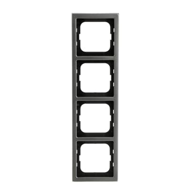 BUSCH-JAEGER 1724-866K Abdeckrahmen 4-fach edelstahl - pur edelstahl matt