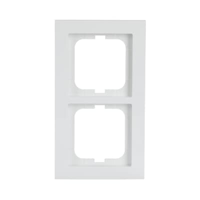 BUSCH-JAEGER 1722-284 Abdeckrahmen 2-fach Busch-axcent® studioweiß glänzend