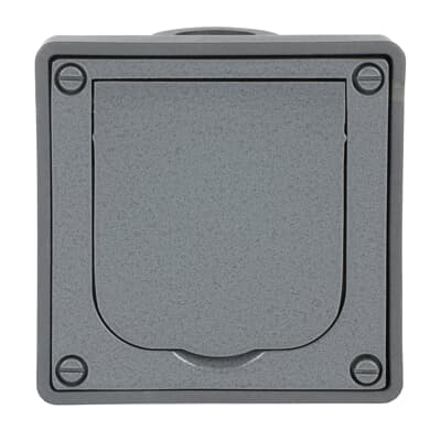 BUSCH-JAEGER 20 EFDB2 SCHUKO® Steckdose 1-fach, 16 A, 250 V grau glänzend