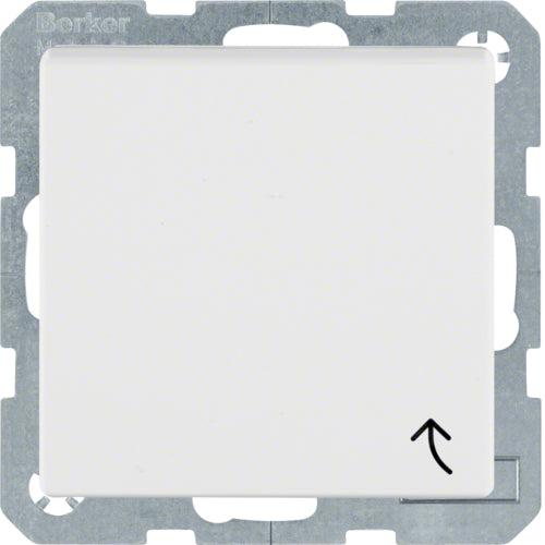 BERKER 47511909 SCHUKO-Steckdose 1fach mit Klappdeckel S.1/B.3/B.7 polarweiß matt