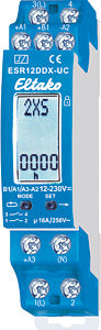 ELTAKO 21200302 Elektronisches Multifunktions-Stromstoß-Schaltrelais ESR12DDX-UC