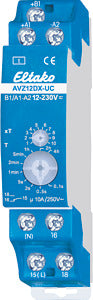 ELTAKO 23001302 Analog einstellbares Zeitrelais mit Ansprechverzögerung AVZ12DX-UC