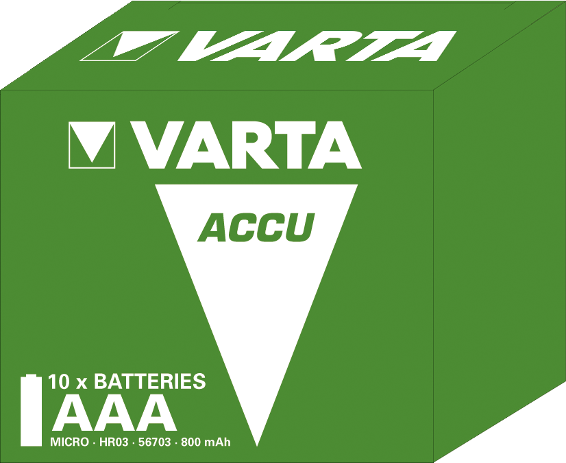 VARTA 56703101111 Recharge Accu Power Batterie 56703 AAA 800mAh