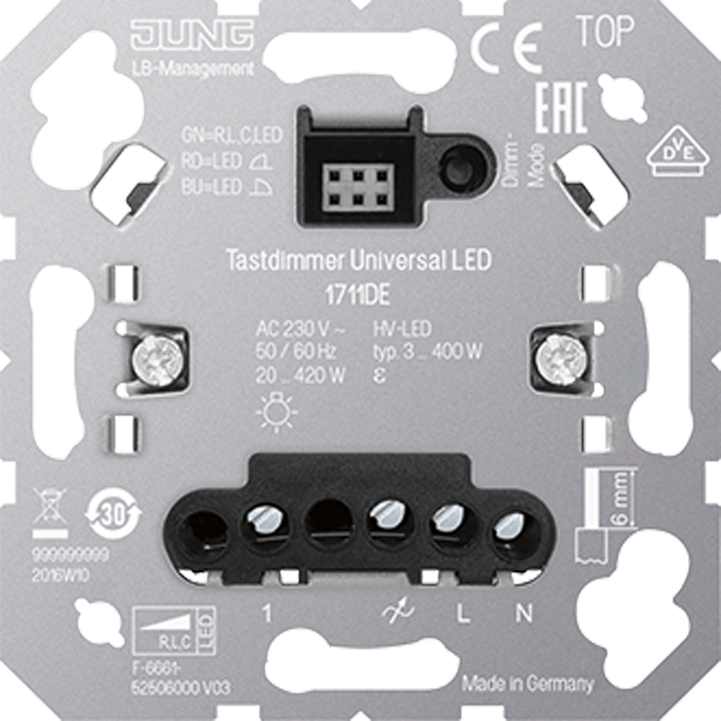 JUNG 1711DE Dimmer Serie Dimmer