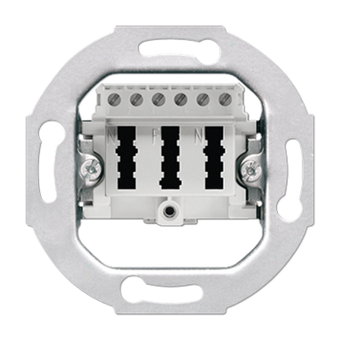 JUNG TAE3X6NFNUPO Einsatz/Abdeckung für Kommunikationstechnik Serie ST 550 weiß