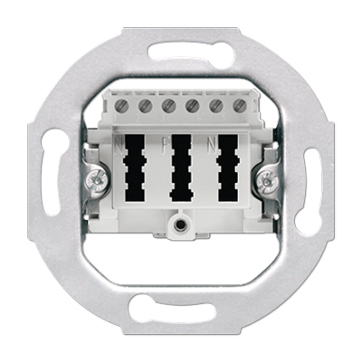 JUNG TAE3X6NFNUPO Einsatz/Abdeckung für Kommunikationstechnik Serie ST 550 weiß