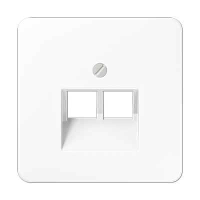 JUNG CD569-2UAWW Einsatz/Abdeckung für Kommunikationstechnik Serie CD 500 alpinweiß