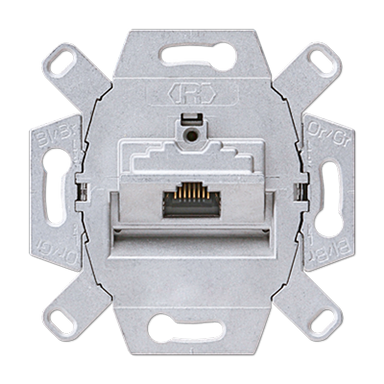 JUNG UAE8UPOK6 Einsatz/Abdeckung für Kommunikationstechnik Serie Netzwerktechnik