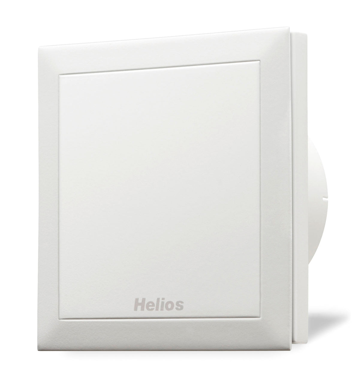 HELIOS, Minivent DN100 zweistufig Nachlauf. Mit dem ausgezeichneten Design fügt sich MiniVent M 1 überall - auch in anspruchsvoll gestaltete Räume - harmonisch ein. Die geschlossene, formschöne Fassade vermeidet den Einblick in die schmutzige Ventilatoröffnung vollständig. Serienmäßig mit dicht schließender Rückluftsperrklappe ausgestattet.