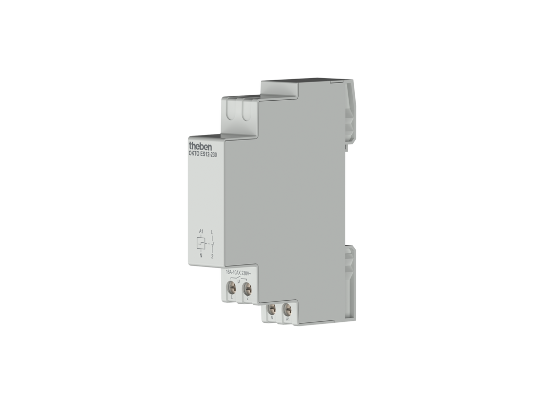 Theben, OKTO ES12-230, Elektronischer Stromstoßschalter mit 1 Kanal/Kontakt (Schließer).
