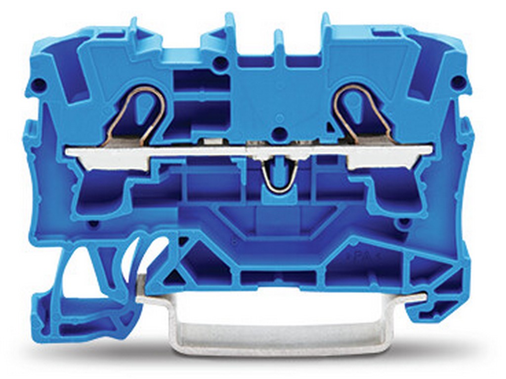 WAGO 2004-1204 2-Leiter-Durchgangsklemme 4 mm² Ex e II u. Ex i geeignet Push-in CAGE CLAMP® blau