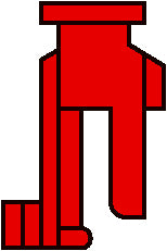 Schaltreiter rot für Schaltuhr von Theben, 