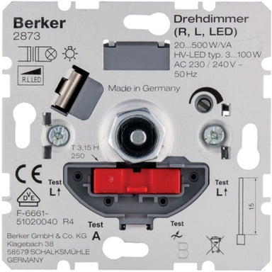 BERKER 2873 Dimmer mit Softrastung Lichtsteuerung