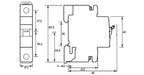 Doepke Doepke LS-Schalter 1p, K-Char, 400 V/32 A AC, 60 V/32 A DC, 10 kA