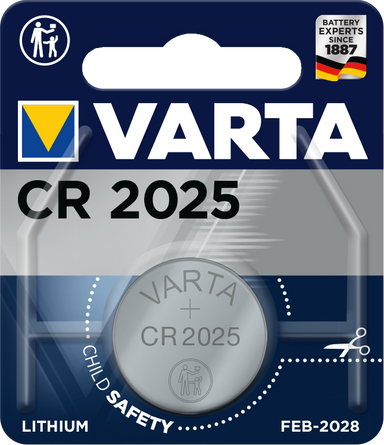 VARTA Electronicszelle CR 2025, 1er Blister