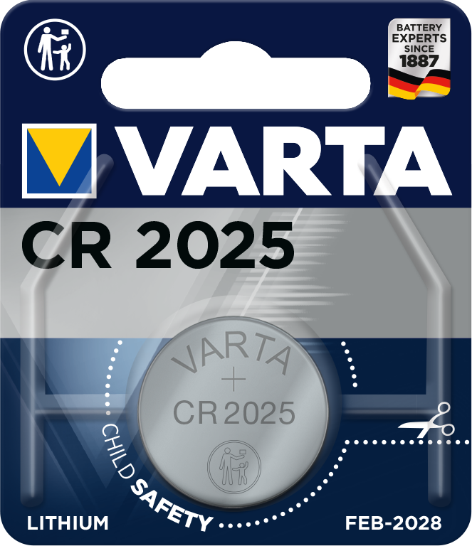 VARTA Electronicszelle CR 2025, 1er Blister