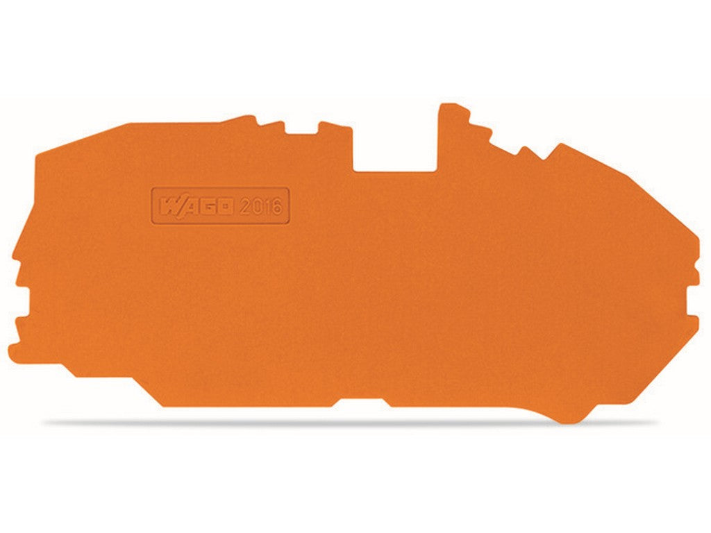 WAGO 2016-7692 Abschluss- und Zwischenplatte 1 mm dick orange
