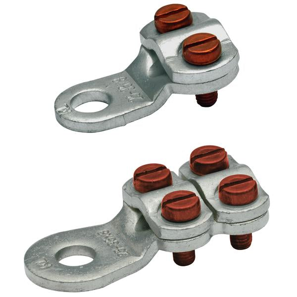 Klauke Klemmkabelschuh, gestanzt, 50 - 70 mm², M10, 4 Schrauben, verzinnt