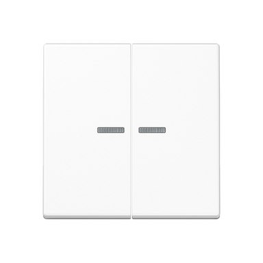 JUNG A102KO5WW Abdeckung/Bedienelement für Installationsschalterprogramme, alpinweiß