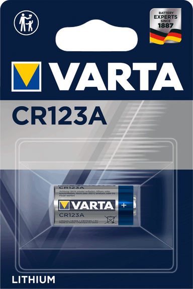  Lithium Cylindrical CR123A von Varta.