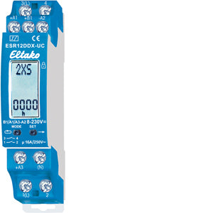 Eltako  Digital einstellbares Multifunktions-Stromstoß-Schaltrelais, 1+1 Schließer potenzialfrei 16A/250V AC