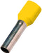 Intercable  Isolierte Aderendhülse DIN 46228 Teil 4, 6qmm 18 mm Länge verzinnt gelb