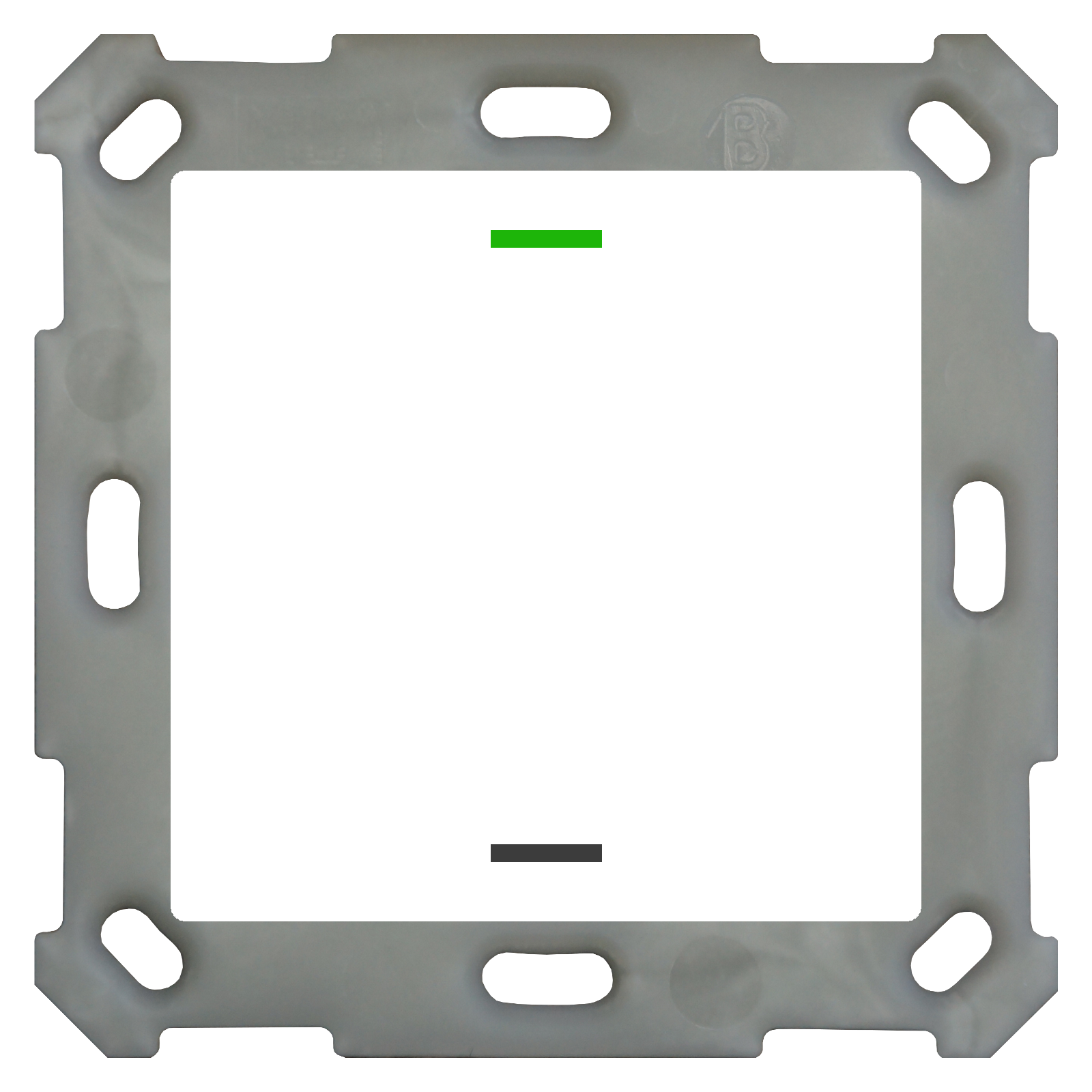 MDT Taster Light 55 1-fach, RGBW, mit Temperatursensor, Reinweiß glänzend, Neutral