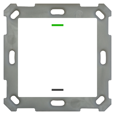 MDT Taster Light 55 1-fach, RGBW, mit Temperatursensor, Reinweiß glänzend, Neutral