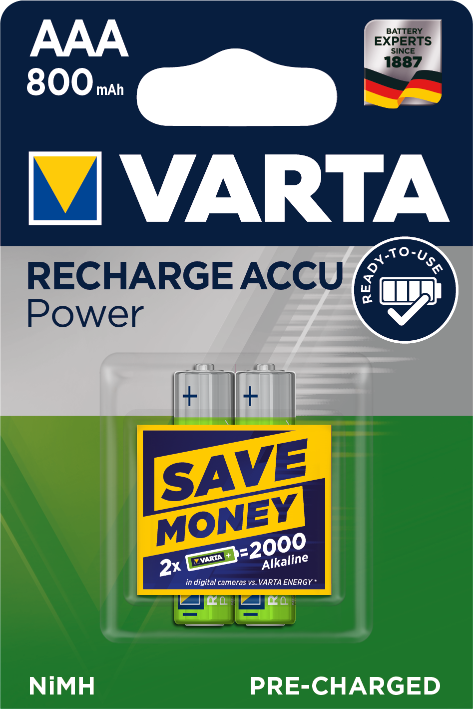 Recharge Accu Power Baterie von Varta.