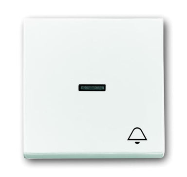 BUSCH-JÄGER Wippe mit Aufdruck mit kleiner transparenter Kalotte