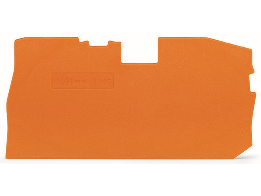WAGO 2016-7192 Abschluss- und Zwischenplatte 1mm dick orange