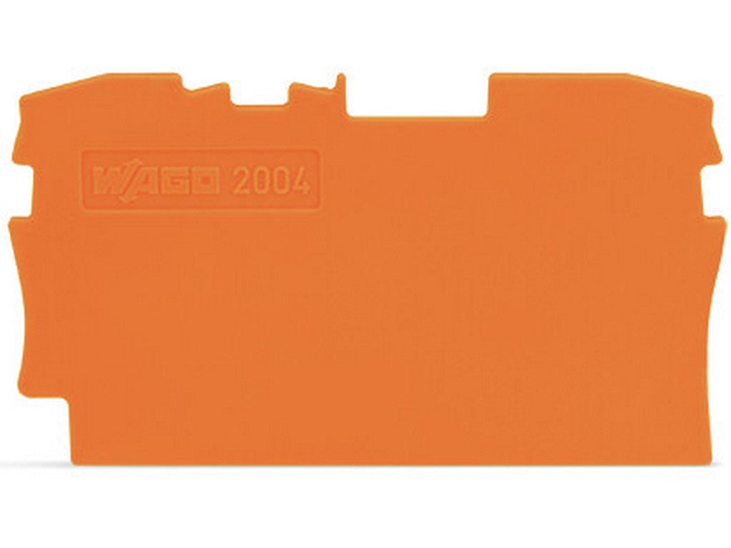 WAGO 2004-1292 Abschluss- und Zwischenplatte 1 mm dick orange
