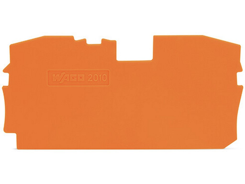WAGO 2010-1292 Abschluss- und Zwischenplatte 1mm dick orange