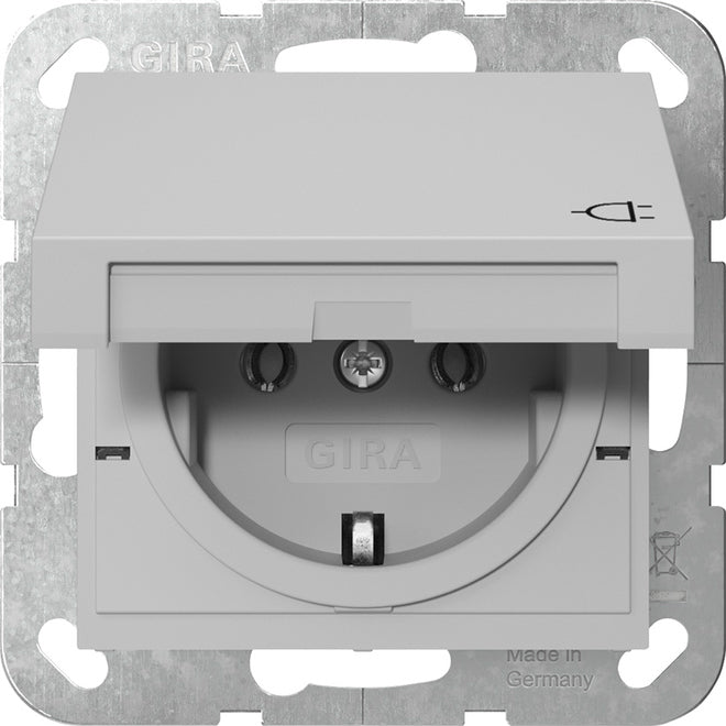 GIRA SCHUKO-Steckd. KD System 55 Grau m