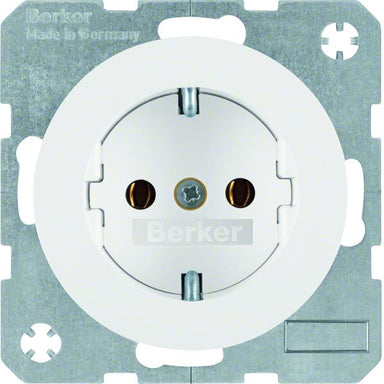 Berker Steckdose SCHUKO R.1/R.3 polarweiß glänzend