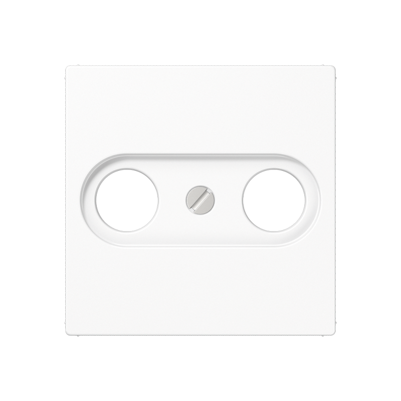 JUNG Abdeckung für Antennendosen, Duroplast, Serie AS/A, alpinweiß