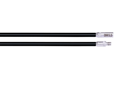 RUNPOSTICKS Schwarz (mittel) - 2 x 1 m Kabeleinziehhilfte für nicht geführte Leitungen.