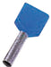 Intercable  Isolierte Zwillingsaderendhülse 2 x 2,5qmm 10 mm Länge verzinnt blau