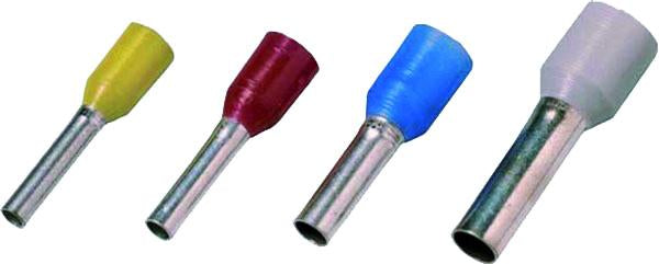 Intercable  Isolierte Aderendhülse DIN 46228 Teil 4, 0,75qmm 8 mm Länge verzinnt grau, Großverpackung