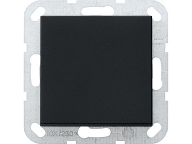 GIRA 0126005 Tastschalter mit Wippe Universal-Aus-Wechselschalter, Schwarz matt