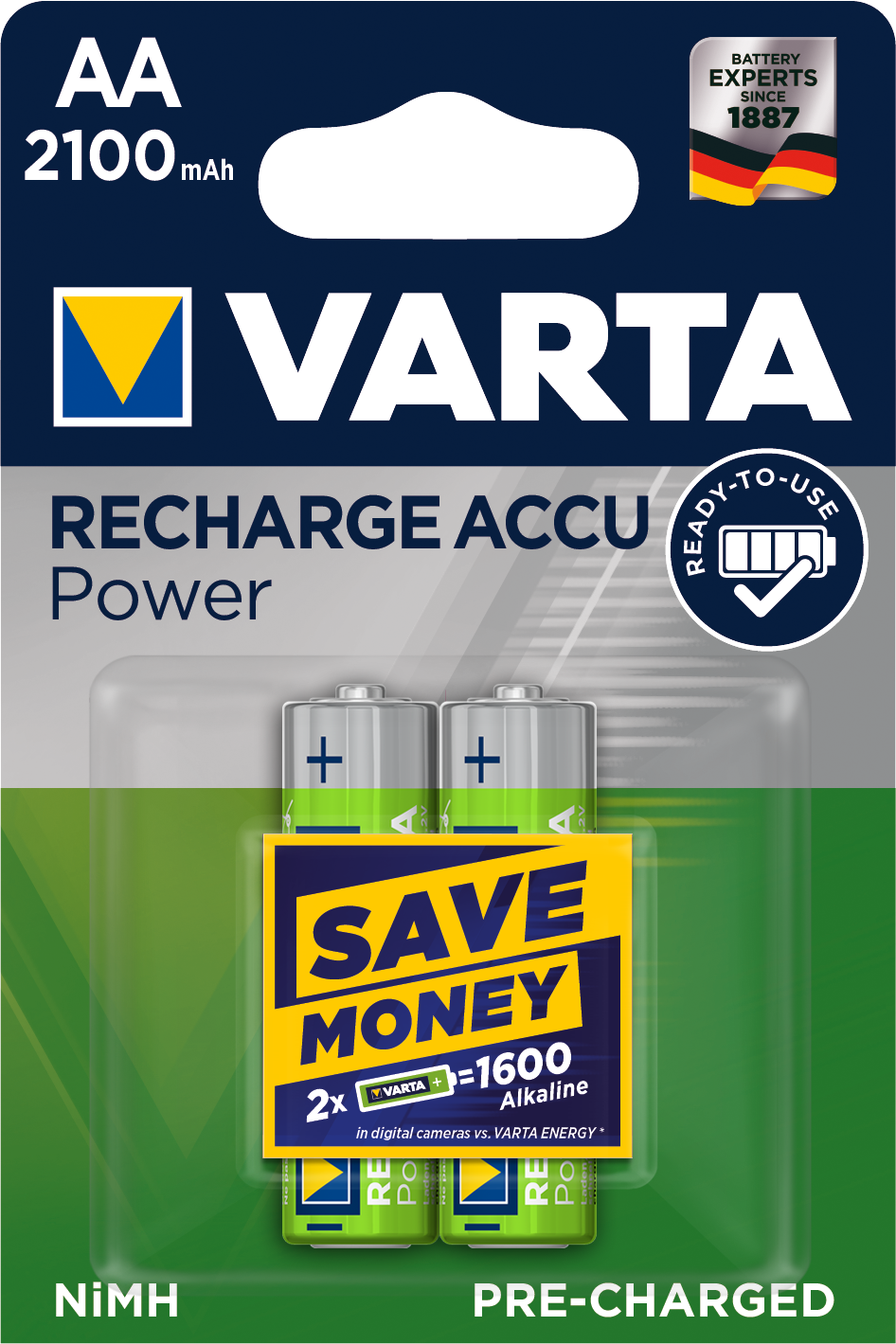 Recharge Accu Power Baterie von Varta.