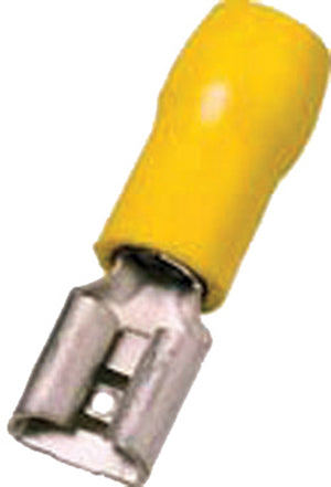 Intercable  Isolierte Flachsteckhülse 4-6qmm 6,3 x 0,8 gelb Messing