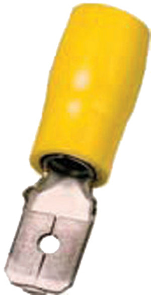 Intercable  Isolierter Flachstecker 4-6qmm 6,3 x 0,8 gelb Messing