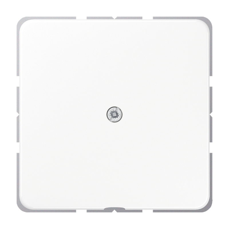 JUNG Leitungsauslass mit Zugentlastung, Duroplast, Serie CD, alpinweiß