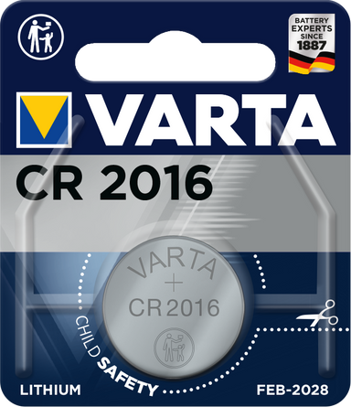 VARTA Electronicszelle CR 2016, 1er Blister