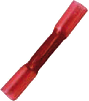 Intercable  Isolierter Stoßverbinder mit Schrumpfisolation 0,5-1qmm rot