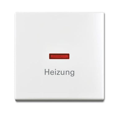 BUSCH-JÄGER Wippe mit Aufdruck mit kleiner roter Kalotte